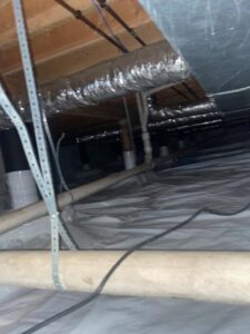 Crawlspace Vapor Barrier Installation