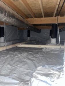 Crawlspace Encapsulation Installation