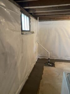 Crawlspace Waterproofing Installation