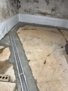 Residential Waterproofing System On Basement