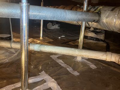 Crawl Space Floor Support Installation