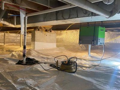 Crawlspace Leveling Jack Installation