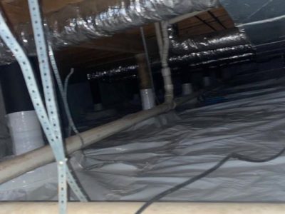 Crawlspace Vapor Barrier Installation