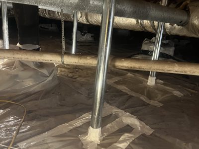 New Floor Support Jacks Installation