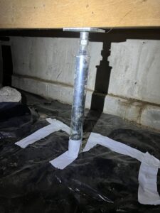 Galvanized Steel Floor Support Jacks Installation