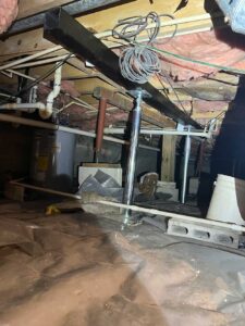 New Steel Floor Support Installation
