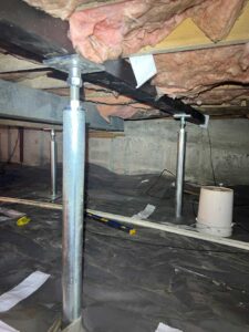 Steel Floor Support Jacks Installation Service