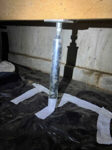 Galvanized Steel Floor Support Jacks Installation
